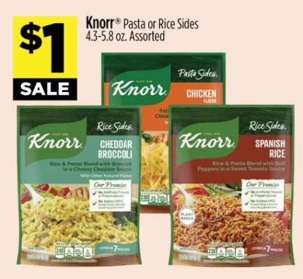 Knorr Pasta or Rice Sides