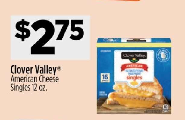 Clover Valley® American Cheese Singles 12 oz.