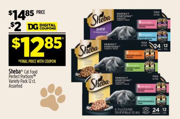 Sheba Cat Food Perfect Portions Variety Pack 12 ct.