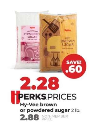 Hy-Vee brown or powdered sugar