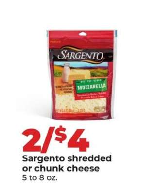 Sargento Shredded or Chunk Cheese*