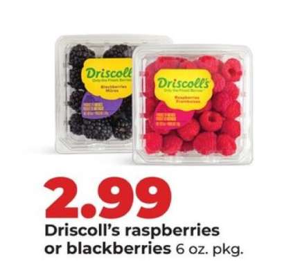 Driscoll's Raspberries or Blackberries
