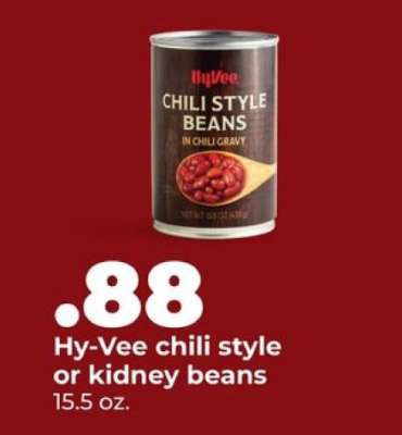 Hy-Vee chili style or kidney beans