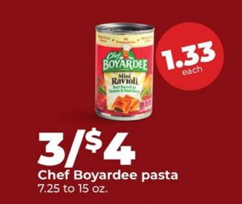 Chef Boyardee Pasta