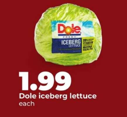 Dole iceberg lettuce