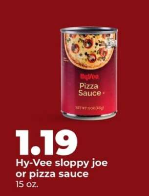 Hy-Vee sloppy joe or pizza sauce