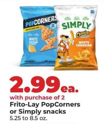 Frito-Lay PopCorners or Simply snacks