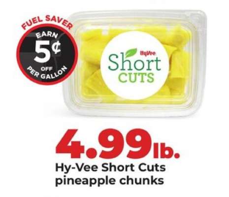 Hy-Vee Short Cuts pineapple chunks