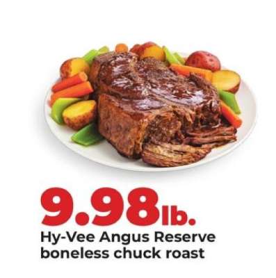 Hy-Vee Angus Reserve boneless chuck roast