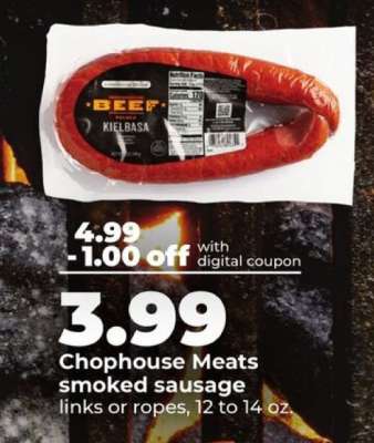 Chophouse Meats smoked sausage