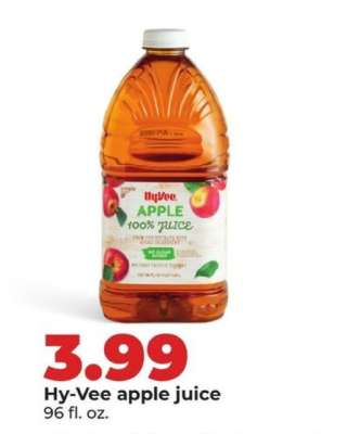 Hy-Vee apple juice
