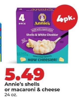 Annie's Shells or Macaroni & Cheese
