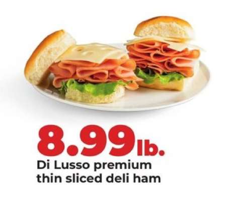 Di Lusso premium thin sliced deli ham