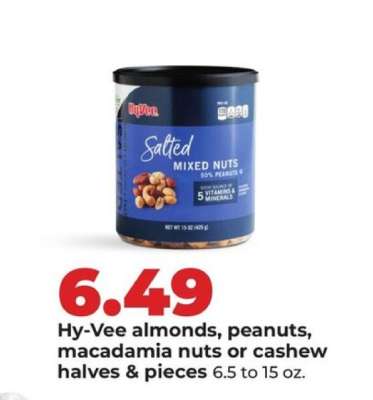 Hy-Vee Salted Mixed Nuts