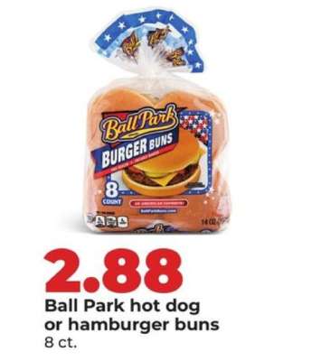 Ball Park Hot Dog or Hamburger Buns