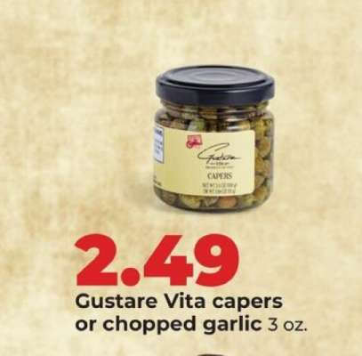 Gustare Vita capers or chopped garlic
