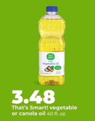 That's Smart! Vegetable or Canola Oil