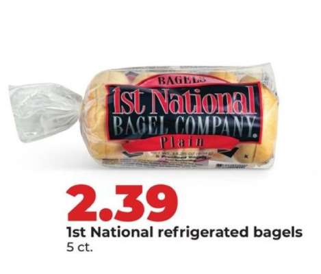 1st National refrigerated bagels