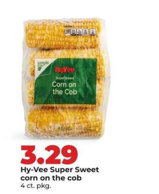 Hy-Vee Super Sweet corn on the cob