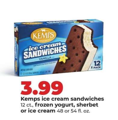 Kemps Ice Cream Sandwiches