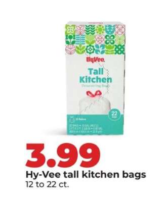 Hy-Vee tall kitchen bags