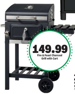 Fire & Feast Charcoal Grill with Cart