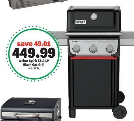 Weber Spirit E310 LP Black Gas Grill