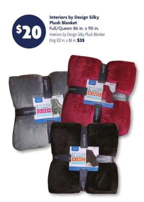 Interiors by Design Silky Plush Blanket