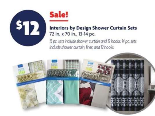 Interiors by Design Shower Curtain Sets