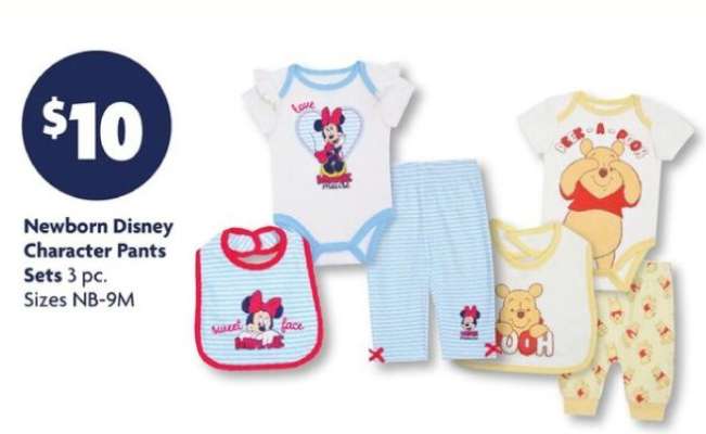 Newborn Disney Character Pants Sets