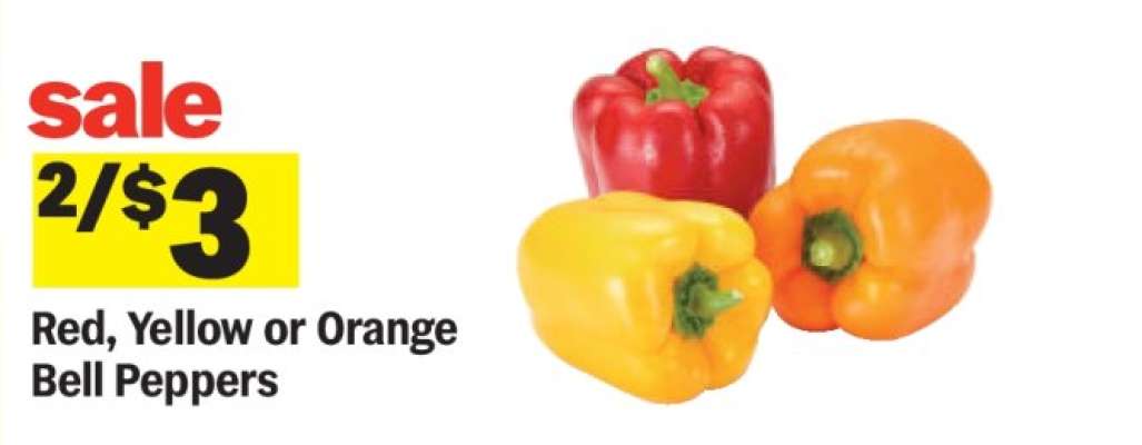 Red, Yellow or Orange Bell Peppers