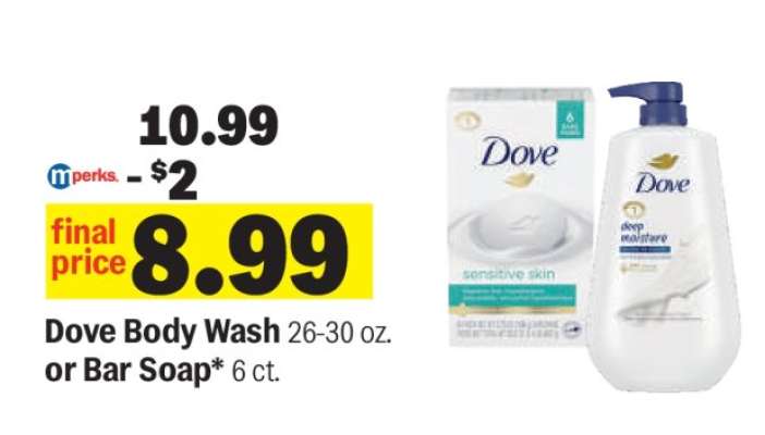 Dove Body Wash or Bar Soap