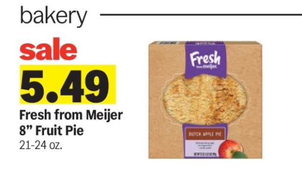 Fresh from Meijer 8" Fruit Pie