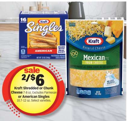 Kraft Shredded or Chunk Cheese*