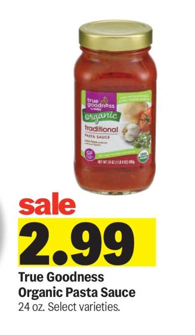 True Goodness Organic Pasta Sauce