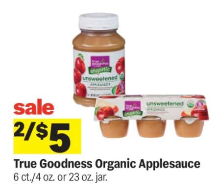 True Goodness Organic Applesauce*