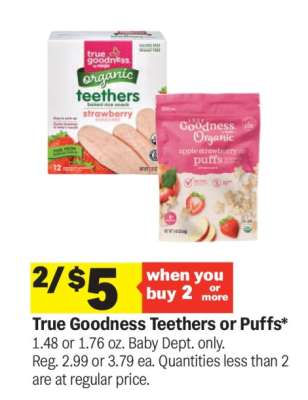True Goodness Teethers or Puffs