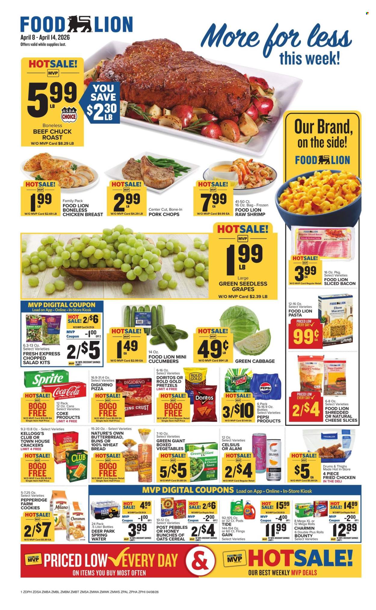 Food Lion ad - 04/08/2026 - 04/14/2026. Page 1