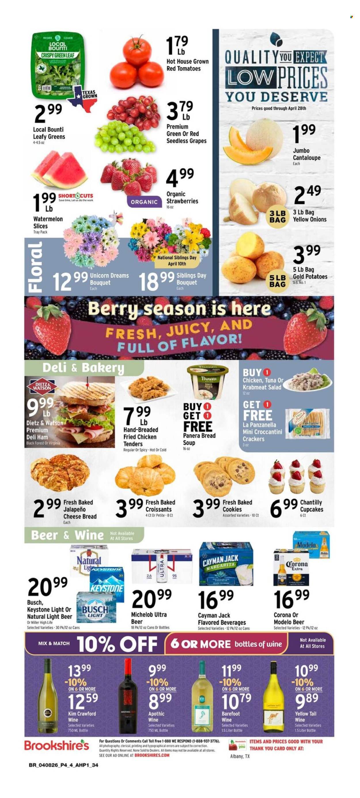 Brookshires ad - 04/08/2026 - 04/14/2026. Page 4