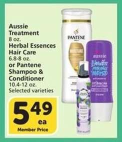 Aussie Treatment, Herbal Essences Hair Care, Pantene Shampoo & Conditioner
