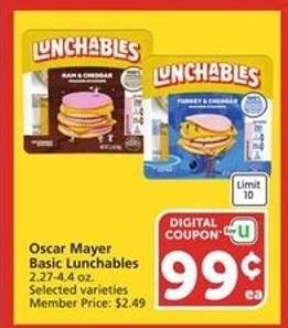 Oscar Mayer Basic Lunchables