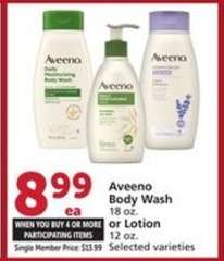 Aveeno Body Wash or Lotion