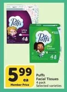 Puffs Facial Tissues