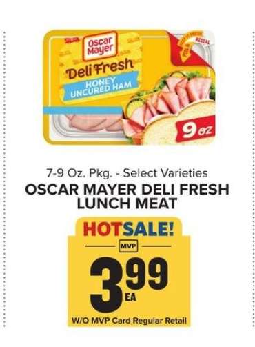Oscar Mayer Deli Fresh Lunch Meat