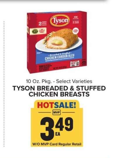 TYSON BREADED & STUFFED CHICKEN BREASTS