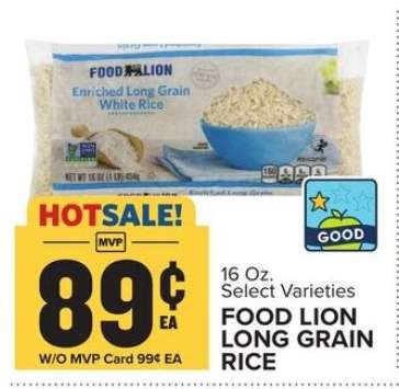 FOOD LION LONG GRAIN RICE