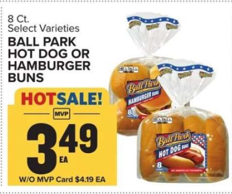Ball Park Hot Dog or Hamburger Buns