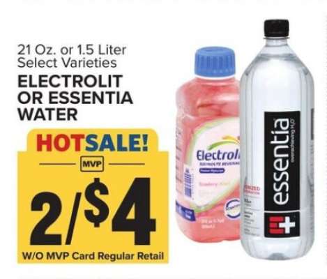 ELECTROLIT OR ESSENTIA WATER