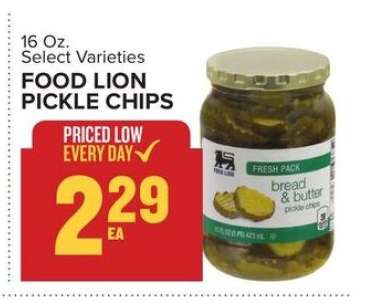 Food Lion Pickle Chips