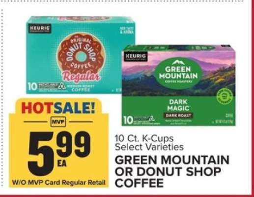 Green Mountain or Donut Shop Coffee